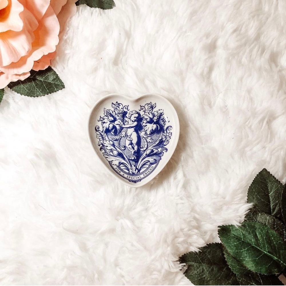 Spode Vintage Heart Shaped Trinket Dish
